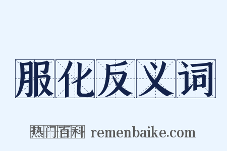 服化反义词是什么意思的图片